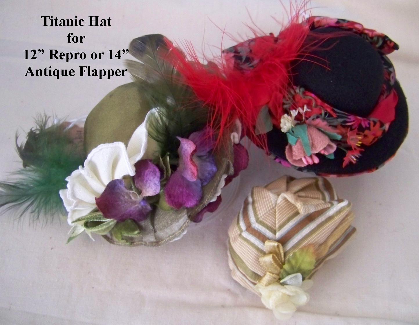 Titanic Hat for 12" Repro or 14" Antique Flapper Doll   •   Saturday, August 6th, 9:00 am